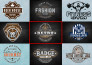 create vintage or retro logo design